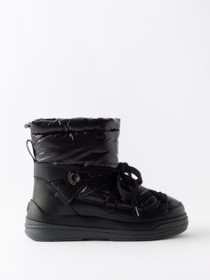 Insolux ботинки из кожи и ракушек Moncler, черный
