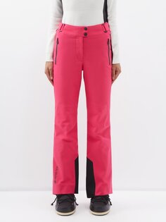Расклешенные лыжные брюки gore-tex Moncler, розовый