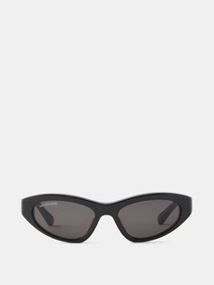 Солнцезащитные очки «кошачий глаз» из ацетата Balenciaga, черный
