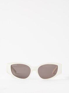 Солнцезащитные очки из ацетата с логотипом Balenciaga, белый