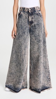 Джинсы Marni Marble Dyed Cotton Denim, розовый