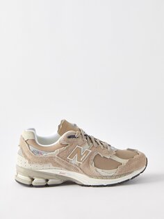 Кроссовки m2002 из замши и сетки New Balance, бежевый