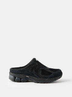 Замшевые кроссовки-слипоны 2002rm New Balance, черный