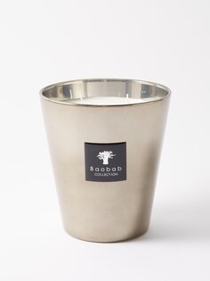 Ароматическая свеча среднего размера les exclusives platinum Baobab Collection, серебряный