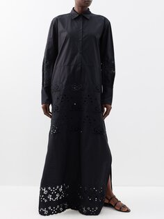 Платье louanne с вышивкой Nili Lotan, черный