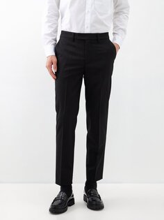 Узкие брюки capovae из смесового твила Barena Venezia, черный