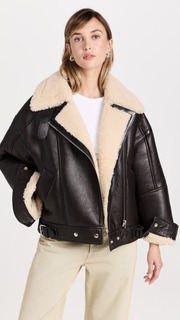 Куртка Acne Studios Shearling, коричневый