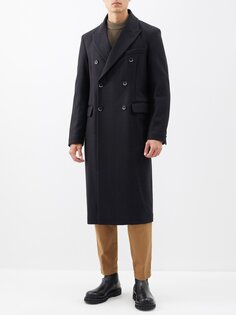 Zilio maran двубортное пальто из смесовой шерсти Barena Venezia, черный