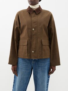 Куртка alex из вощеного хлопка Nili Lotan, коричневый