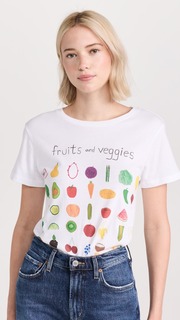 Футболка Unfortunate Portrait Fruits and Veggies, белый