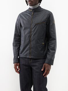 Куртка walkham из вощеного хлопка Belstaff, черный