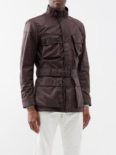 Куртка trialmaster из вощеного хлопка Belstaff, бургундия