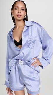 Рубашка Alexander Wang Pajama Long Sleeve, синий