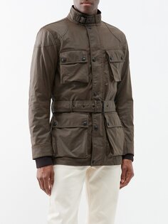 Куртка trialmaster из вощеного хлопка Belstaff, коричневый