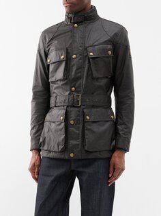 Куртка trialmaster из вощеного хлопка Belstaff, зеленый