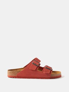 Босоножки arizona с тиснением замши Birkenstock, красный