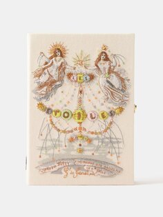 Клатч-книга с вышивкой les etoiles Olympia Le-Tan, белый