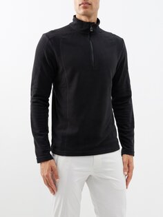 Флисовая лыжная футболка harry с полумолнией до половины Bogner, черный