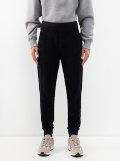 Спортивные брюки duxberry из махрового хлопка Orlebar Brown, черный