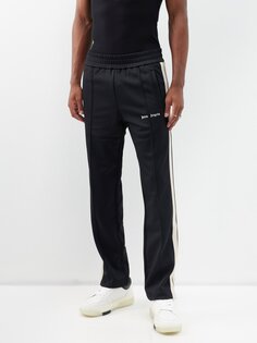 Классические спортивные брюки из джерси с вышитым логотипом Palm Angels, черный