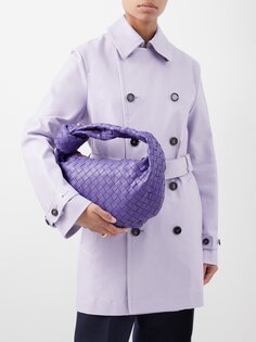 Кожаная сумка через плечо jodie teen intrecciato Bottega Veneta, фиолетовый