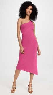 Платье Victor Glemaud One Shoulder, розовый