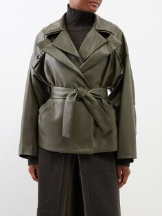 Куртка из искусственной кожи с многослойным воротником-трансформером Palmer//Harding, зеленый