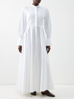 Платье-рубашка tranquility из хлопкового поплина Palmer//Harding, белый