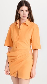 Платье Jacquemus La Robe Camisa, оранжевый