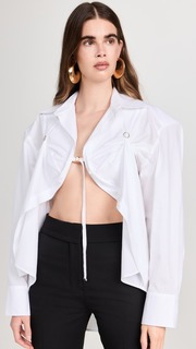 Блуза Jacquemus La Chemise Amaro, белый