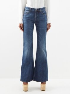 Расклешенные джинсы с низкой посадкой Bottega Veneta, синий