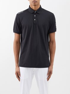 Рубашка-поло из переработанного джерси Polo Ralph Lauren, черный