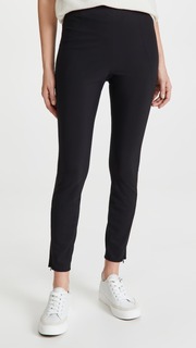 Леггинсы Theory Seamed Leggings, черный