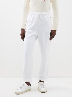 Спортивные брюки из смесового хлопка с вышитым логотипом Polo Ralph Lauren, белый