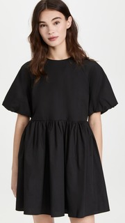 Платье мини English Factory Short Balloon Sleeve, черный