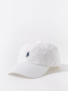 Бейсболка из хлопкового твила с вышитым логотипом Polo Ralph Lauren, белый