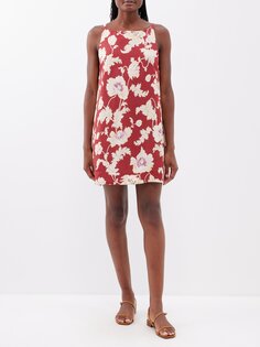 Платье мини jordan с цветочным принтом Posse, красный
