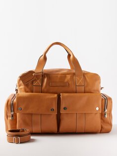 Кожаная сумка Brunello Cucinelli, коричневый