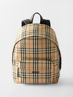 Рюкзак из клетчатой ткани Burberry, бежевый