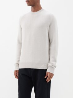 Кашемировый свитер с круглым вырезом Burberry, серый