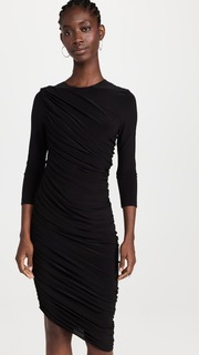 Платье мини Norma Kamali Long Sleeve Diana, черный
