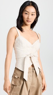 Блуза Marissa Webb Raya Quilted Wrap Vest