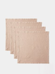 Набор из четырех льняных салфеток tela. R+D.LAB, розовый