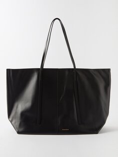 Кожаная сумка-тоут abilla By Malene Birger, черный