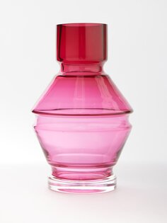 Relæ большая стеклянная ваза Raawii, розовый