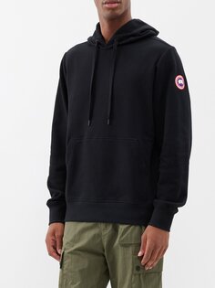 Худи huron из джерси из органического хлопка Canada Goose, черный