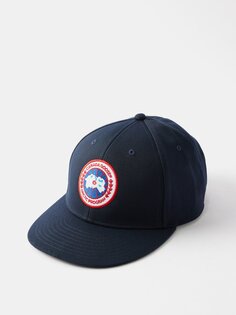 Бейсболка из твила с вышитым логотипом Canada Goose, синий