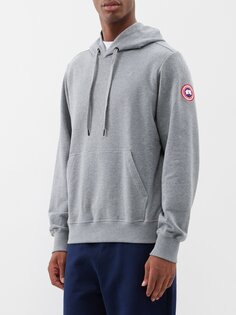 Худи huron из джерси из органического хлопка Canada Goose, серый