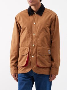 Куртка heston из хлопковой парусины Carhartt WIP, коричневый