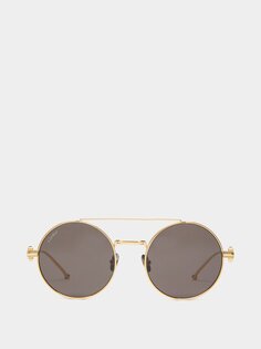 Солнцезащитные очки pasha de cartier круглой формы из титана Cartier Eyewear, золото